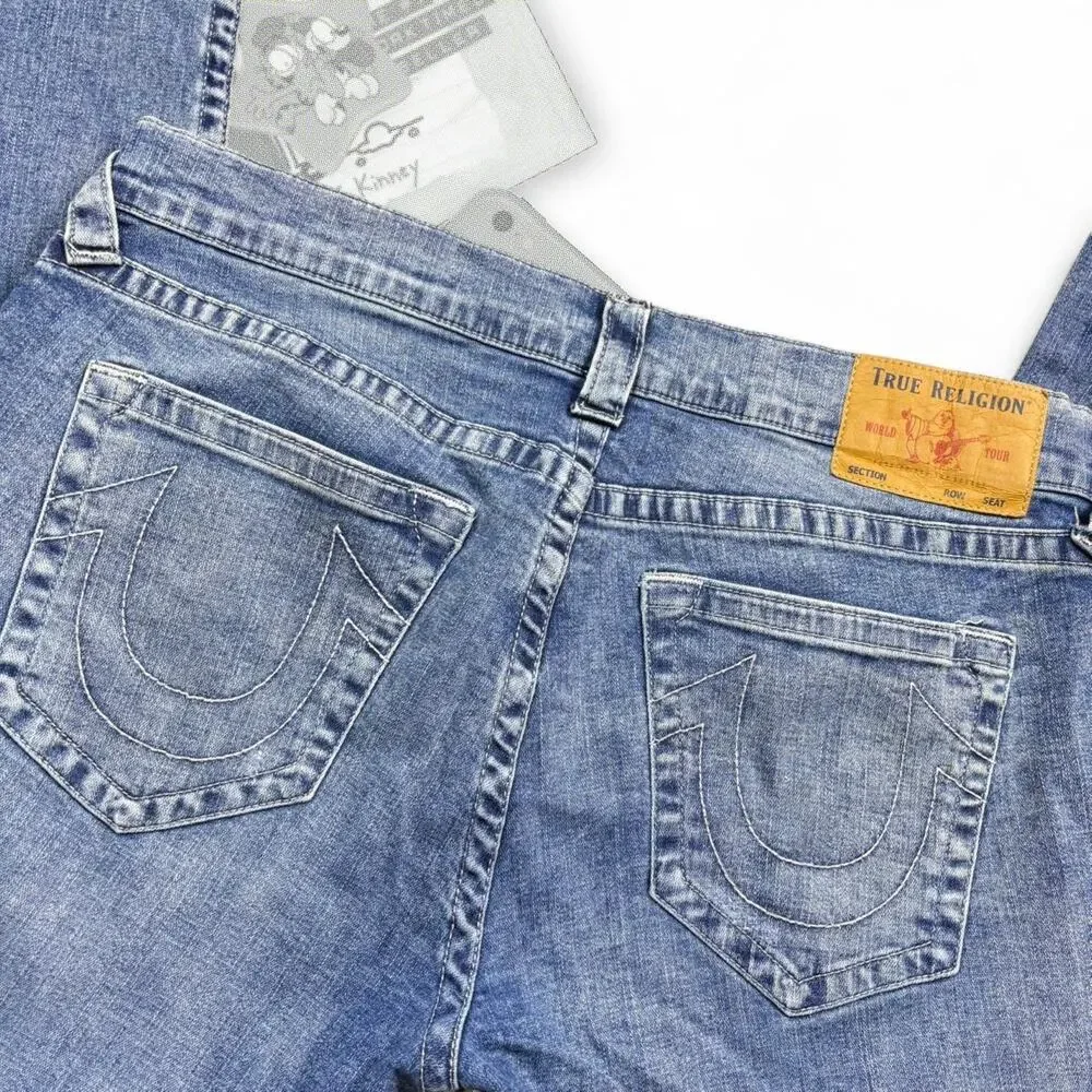 Deadstock True Religion Western Baggy Relaxed Straight Denim Jeans